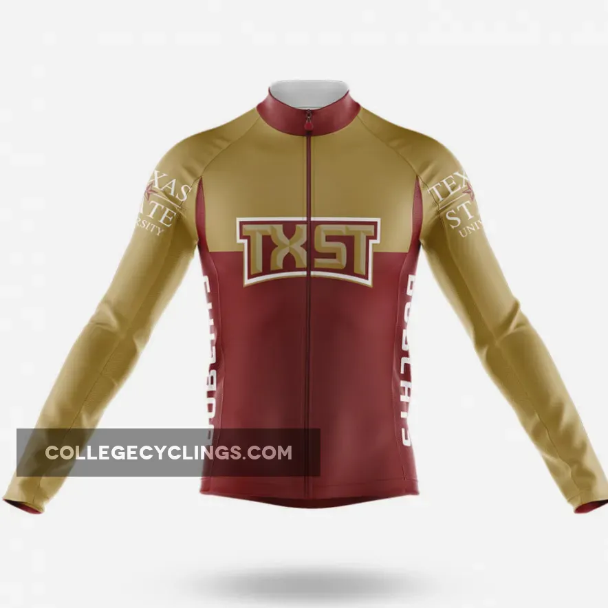 Texas State University Long Sleeve Cycling Jersey Ver.2