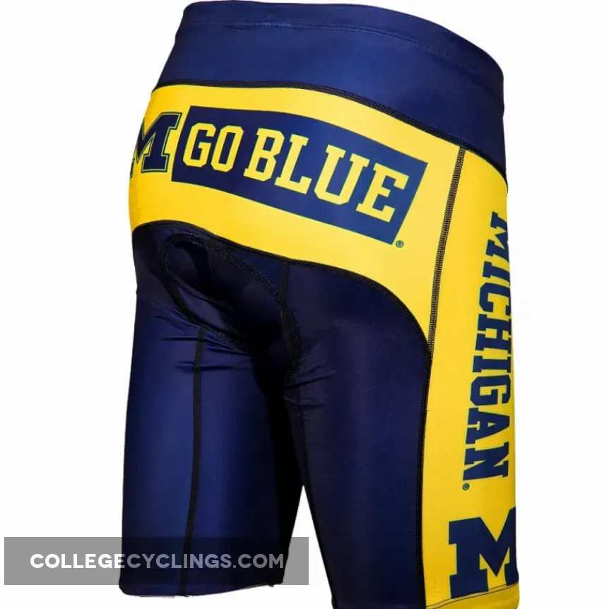 Michigan University Wolverines Cycling Shorts College
