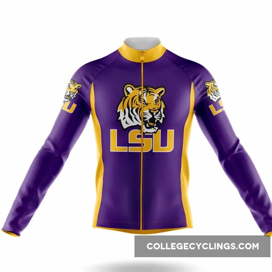 Louisiana State Tigers Long Sleeve Cycling Jersey For Sale