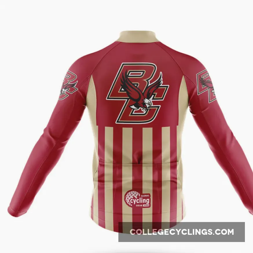 Boston College USA Long Sleeve Cycling Jersey For Sale Boston College USA Long Sleeve Cycling Jersey For Sale