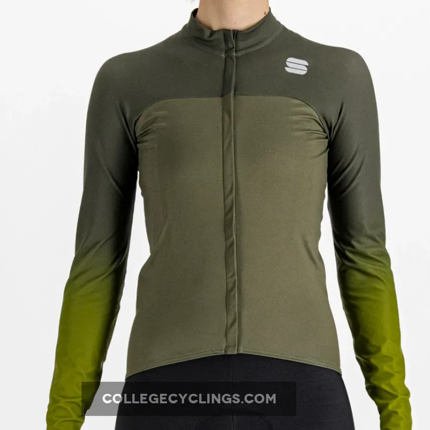 Sportful Bodyfit Pro Thermal women long sleeves jersey - Green