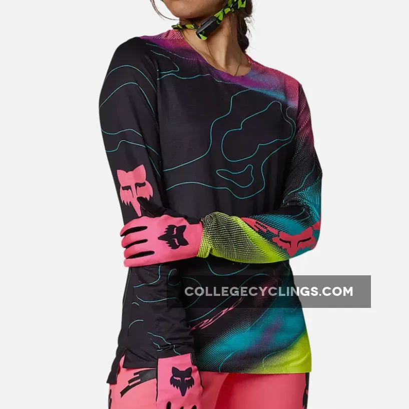 Fox Flexair Lunar woman long sleeves jersey - Black