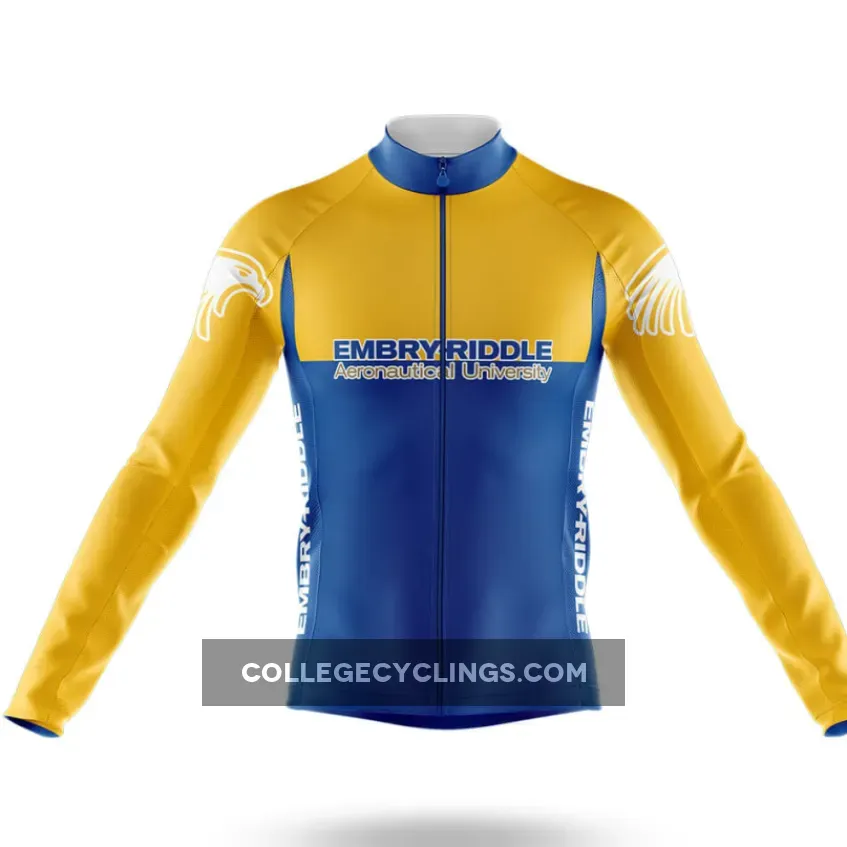 Embry–Riddle Aeronautical University Long Sleeve Cycling Jersey Ver.2 | RIDDLE BIKE