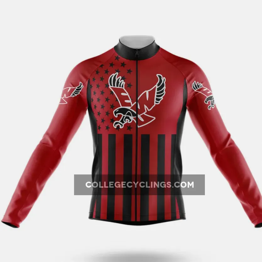Eastern Washington University USA Long Sleeve Cycling Jersey