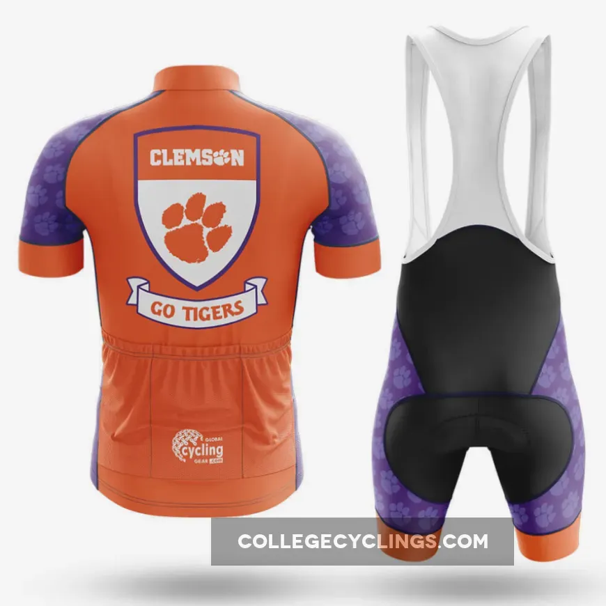 Clemson Tigers Shield Long Sleeve Cycling Jersey For Sale Clemson Tigers Shield Long Sleeve Cycling Jersey For Sale