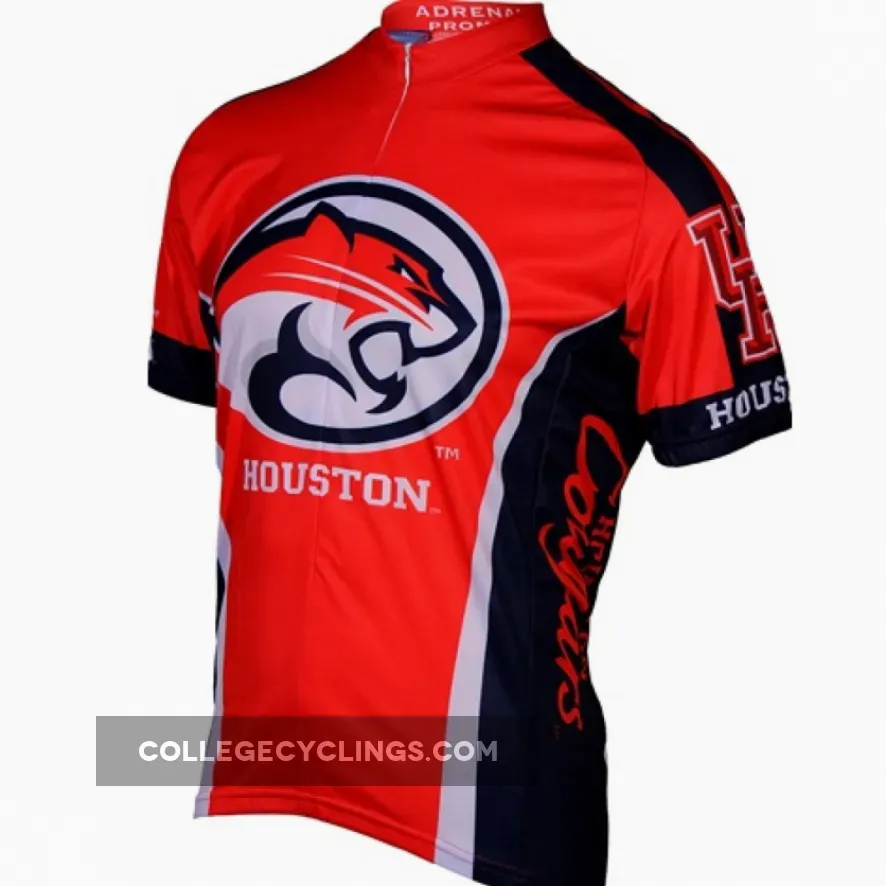 UH University of Houston Cougars Cycling Short Sleeve Jersey