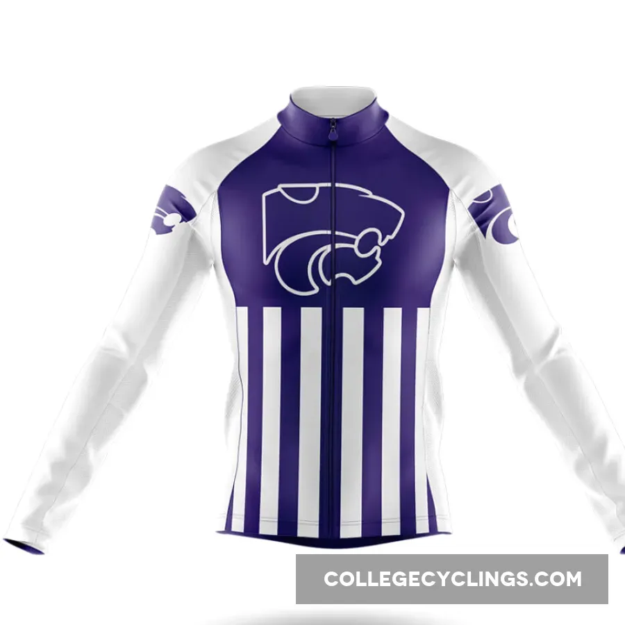Kansas State University USA Long Sleeve Cycling Jersey