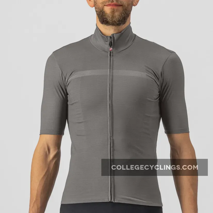 Castelli Pro Thermal Mid Jersey - Light Grey Outlet