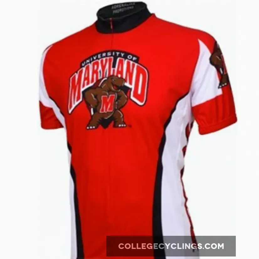 UMD University of Maryland Terrapins Cycling Short Sleeve Jersey