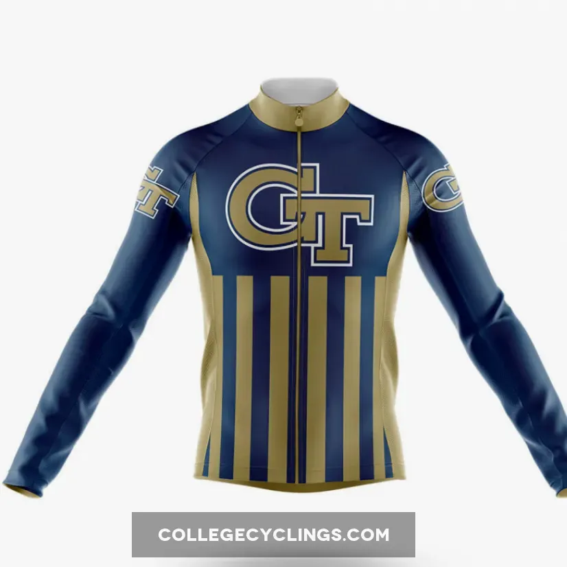 Georgia Tech USA Long Sleeve Cycling Jersey For Sale