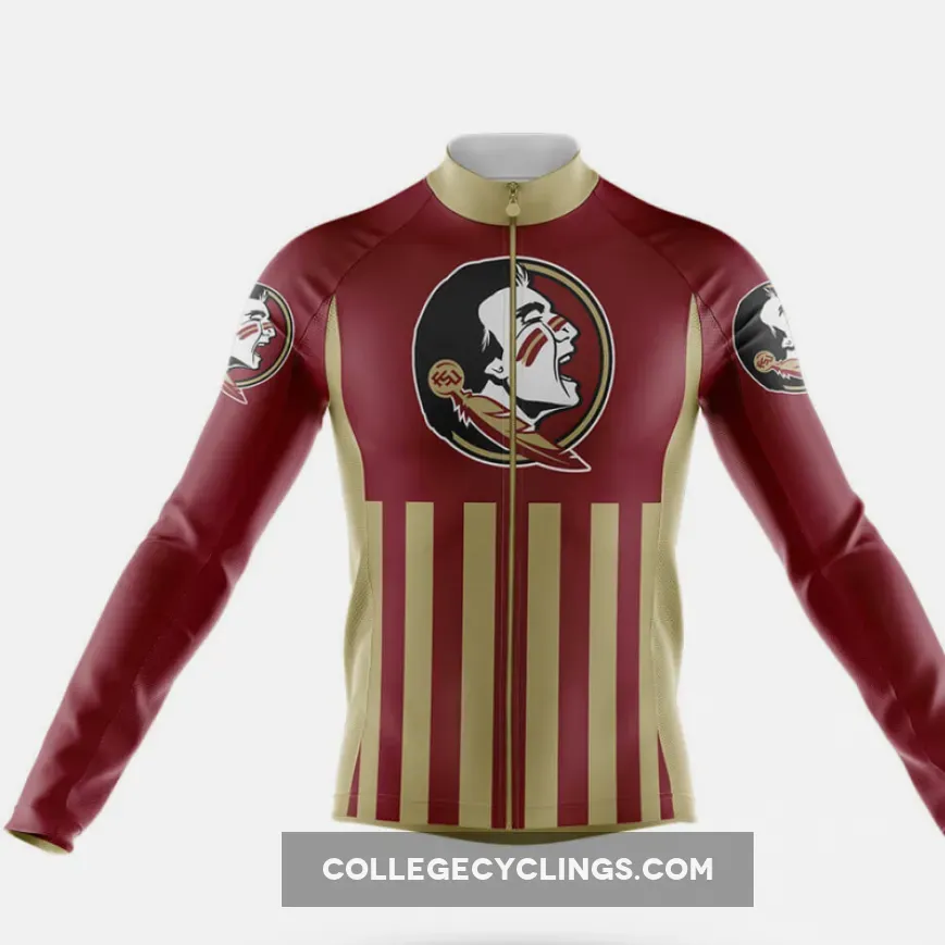 Florida State University USA Long Sleeve Cycling Jersey