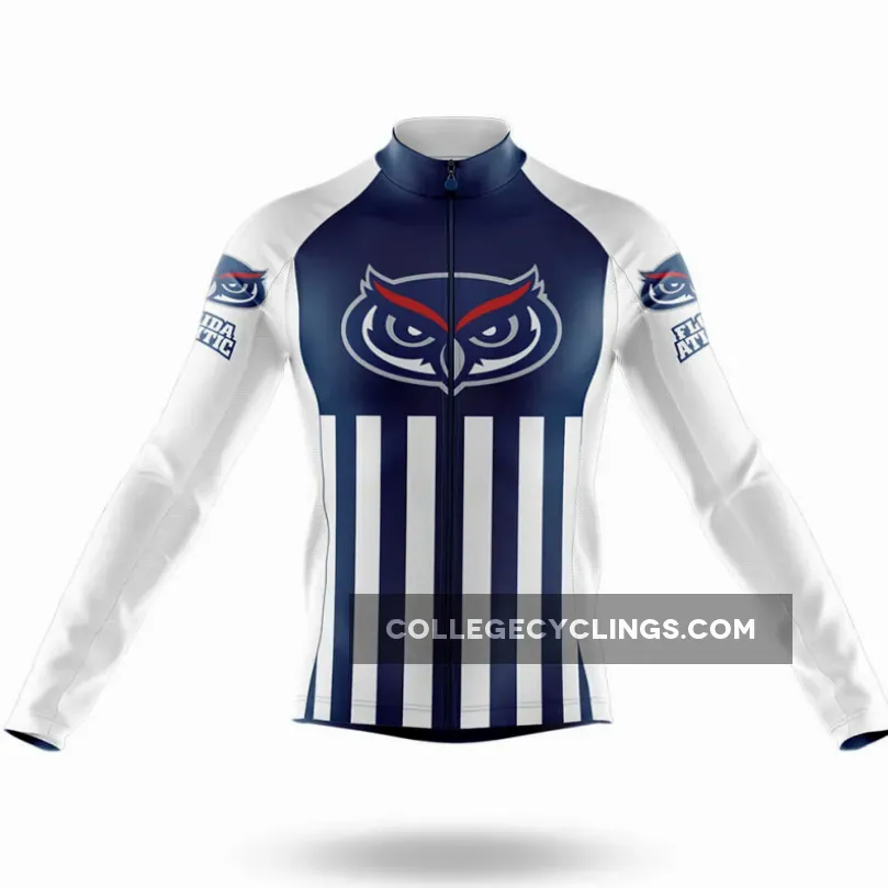Florida Atlantic University USA Long Sleeve Cycling Jersey