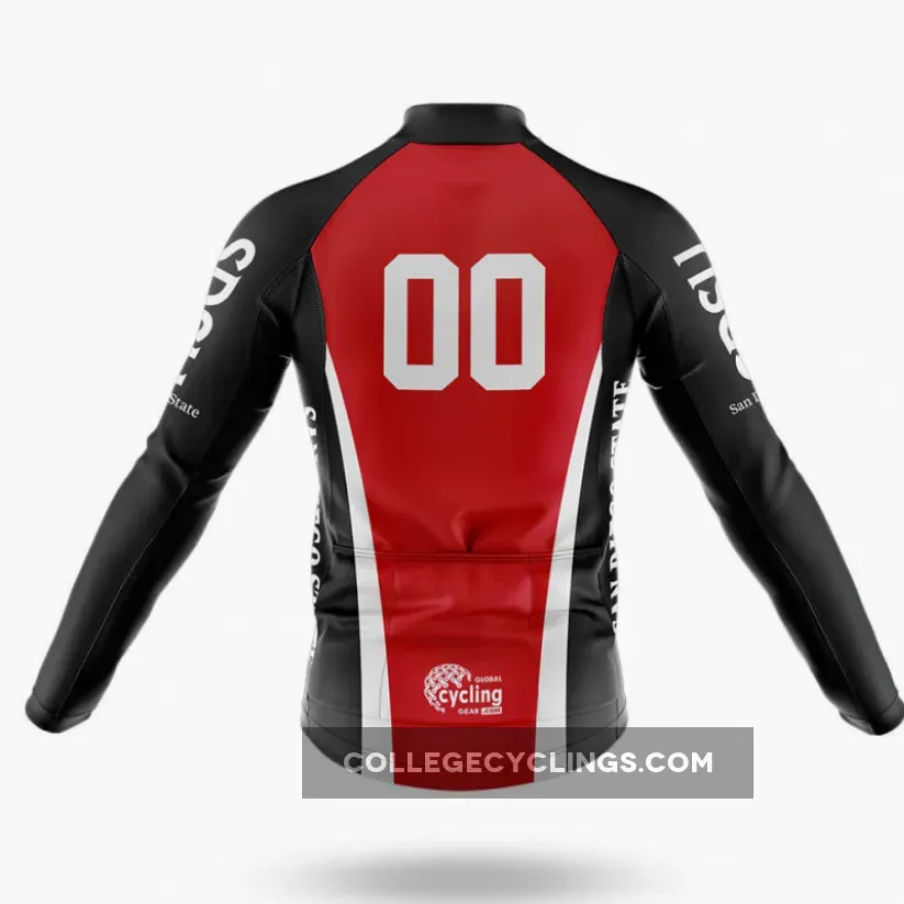 Custom San Diego State University Long Sleeve Cycling Jersey