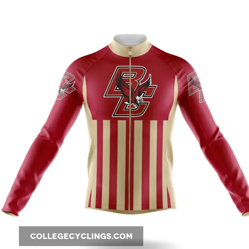 Boston College USA Long Sleeve Cycling Jersey For Sale