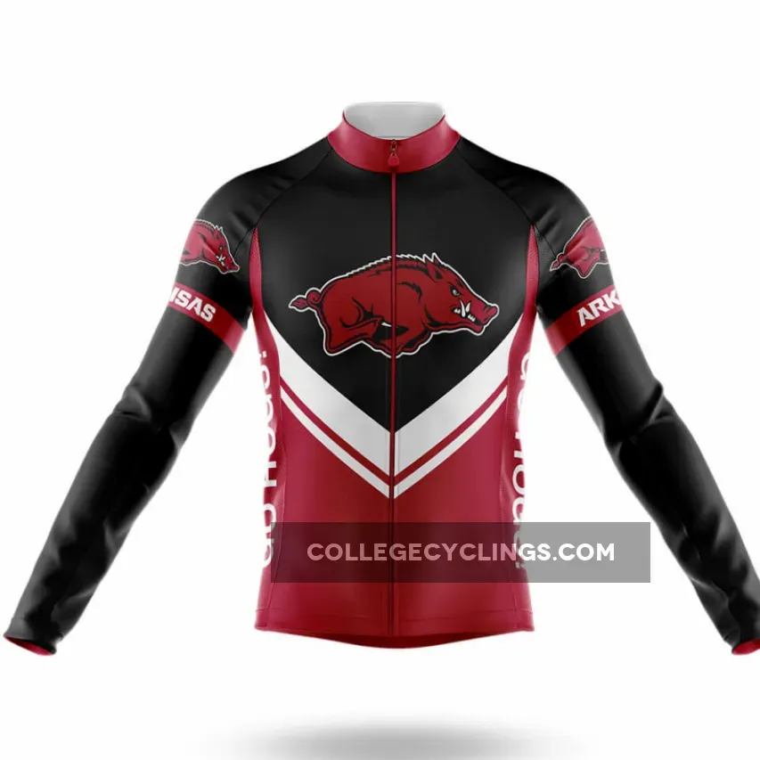 University of Arkansas Long Sleeve Cycling Jersey Ver.3