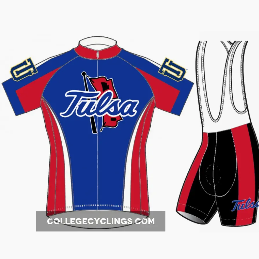 TU The University of Tulsa hurricane cycling jersey shorts
