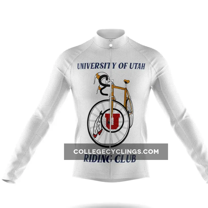 Classic University of Utah Long Sleeve Cycling Jersey