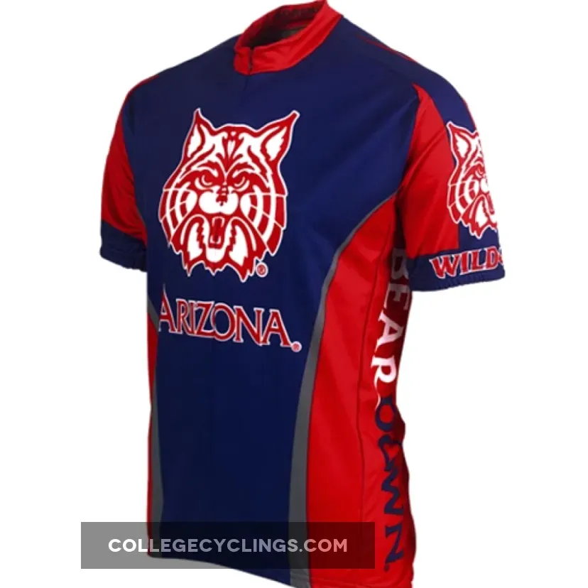 U of A, UA University of Arizona Wildcats Blue Cycling Jersey