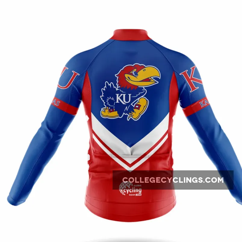 University of Kansas Long Sleeve Cycling Jersey Ver.3 University of Kansas Long Sleeve Cycling Jersey Ver.3