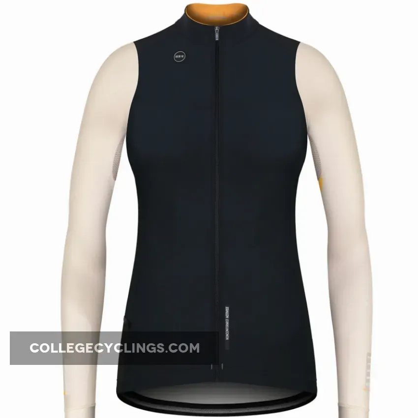 Gobik Pacer Blend Blazing Bone long sleeves woman jersey - Black