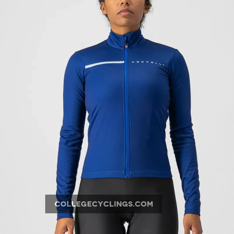 Castelli Sinergia 2 woman long sleeves jersey - Blue light blue