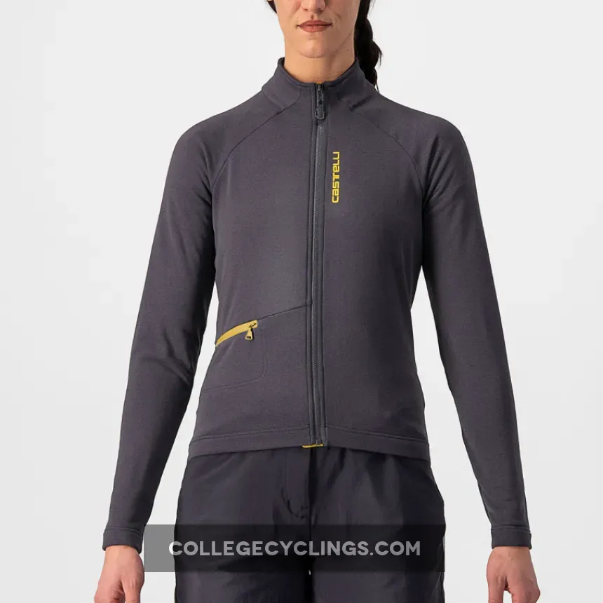 Castelli Unlimited Trail woman long sleeves jersey - Grey