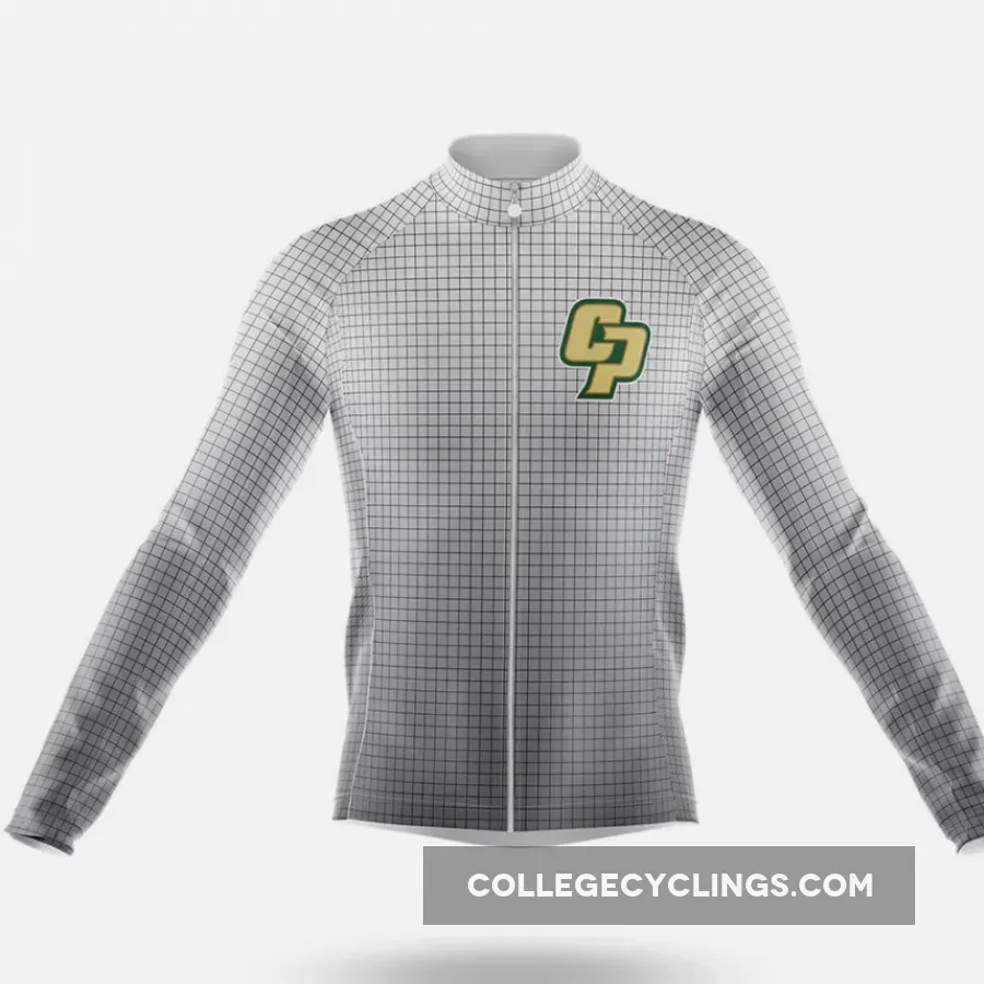 Retro California Polytechnic State University Long Sleeve Cycling Jersey