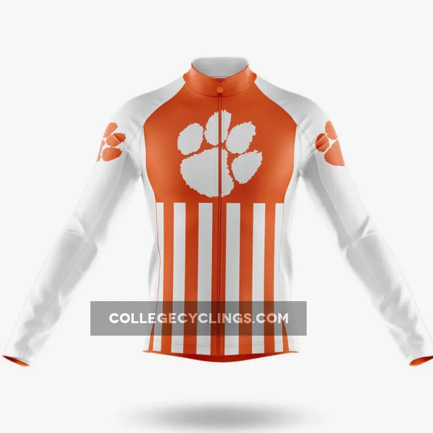 Clemson University USA Long Sleeve Cycling Jersey Restock