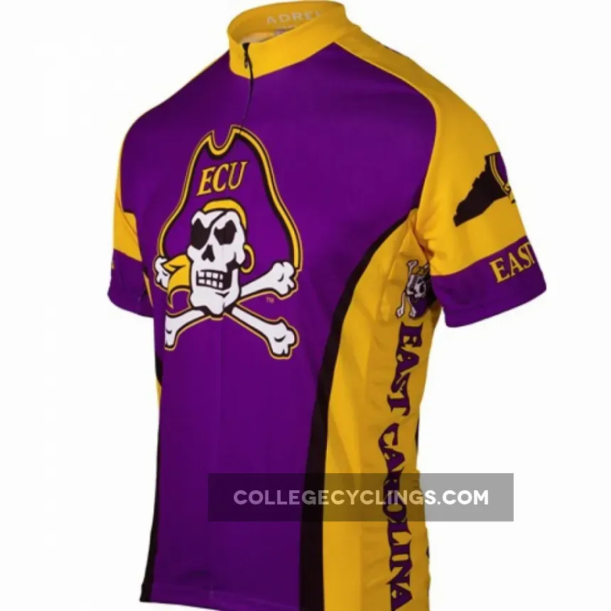 ECU EAST CAROLINA UNIVERSITY Cycling Short Sleeve Jersey