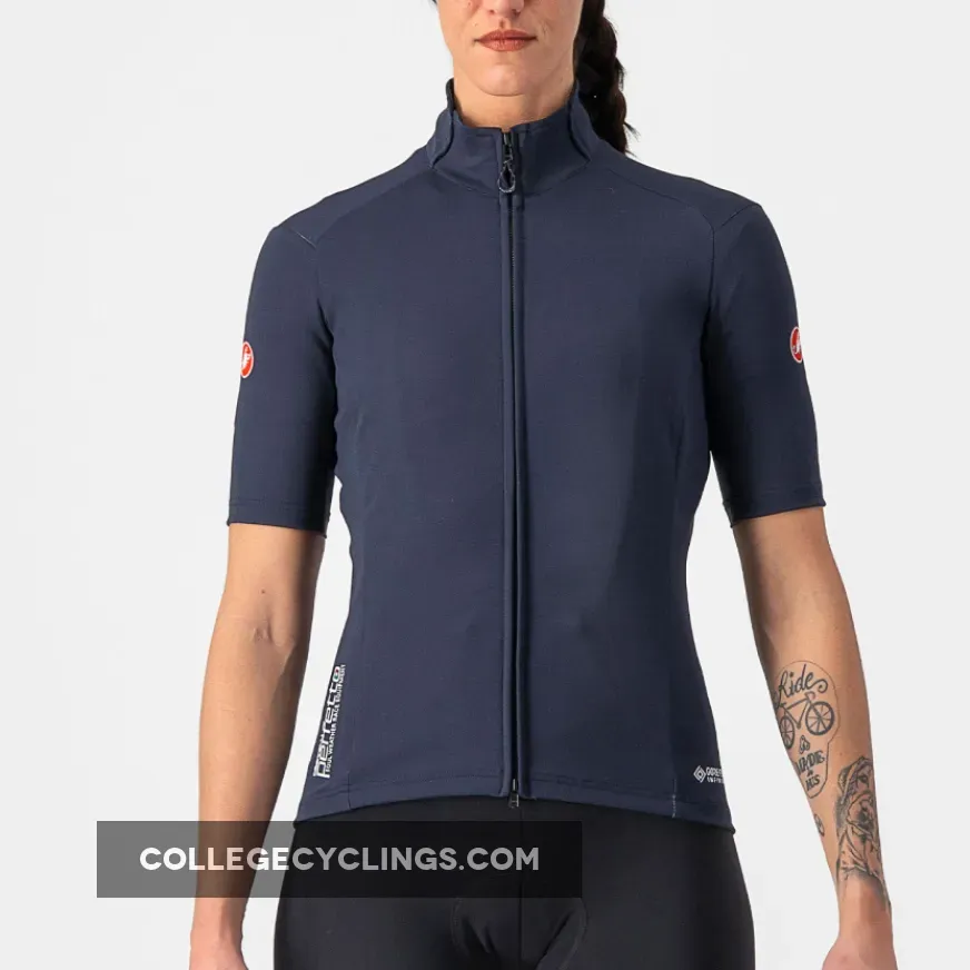 Castelli Perfetto RoS 2W Wind Women Jersey - Blue Restock