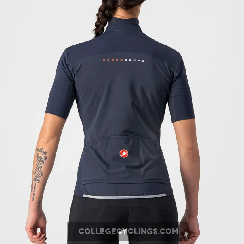 Castelli Perfetto RoS 2W Wind Women Jersey - Blue Restock