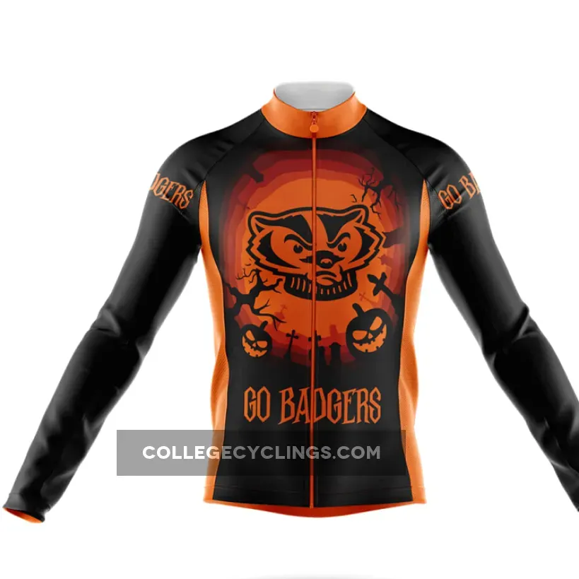 Halloween Badgers Long Sleeve Cycling Jersey For Sale