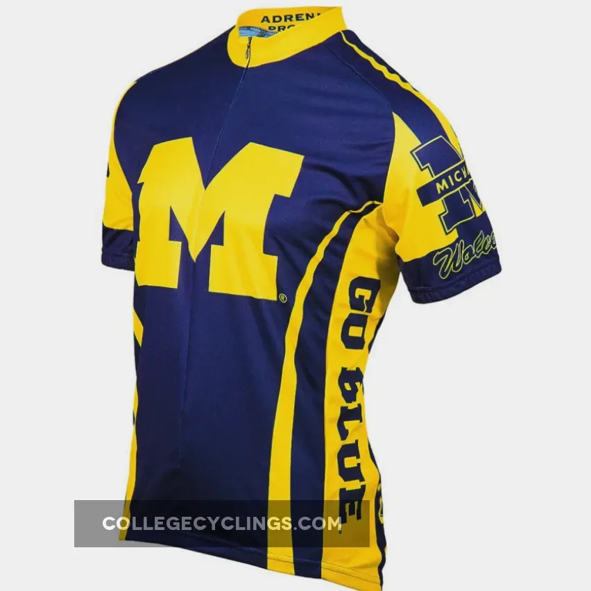 University of Michigan UMich Wolverines Cycling Short Sleeve Jersey
