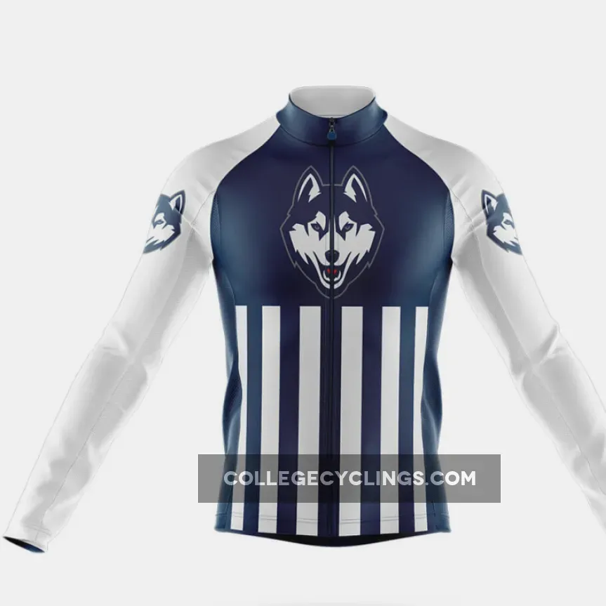 University of Connecticut USA Long Sleeve Cycling Jersey