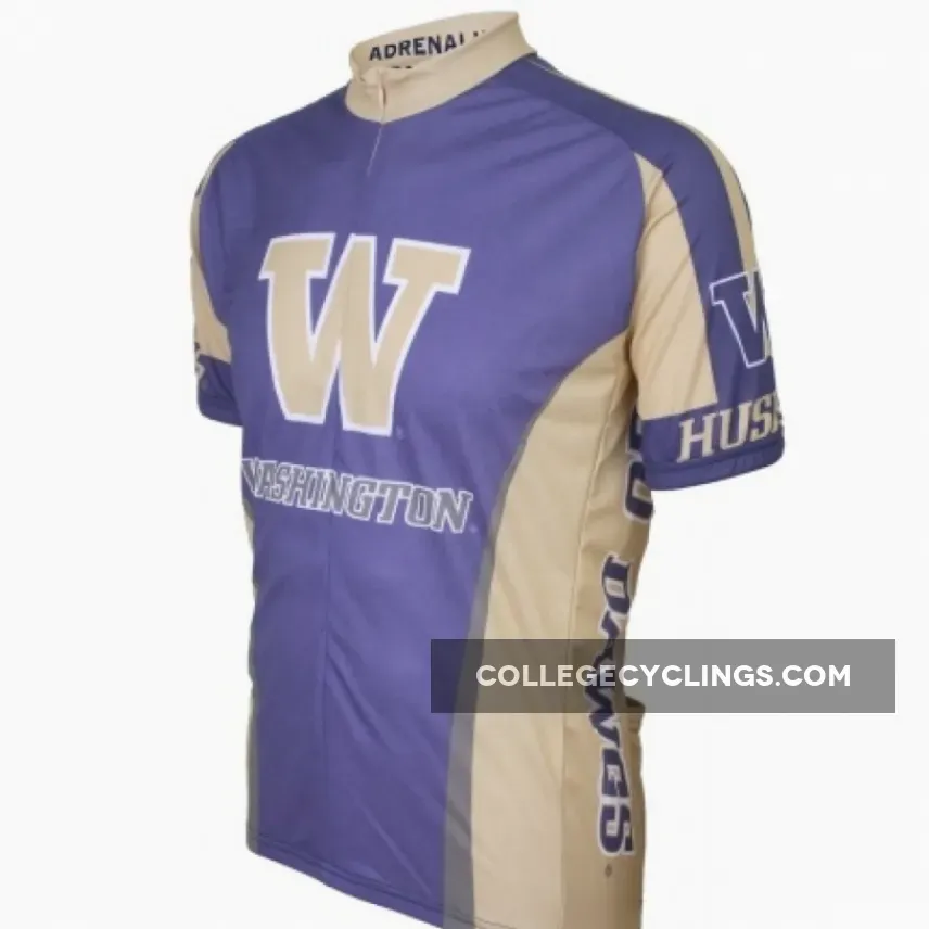 UW University of Washington Huskies Cycling Short Sleeve Jersey