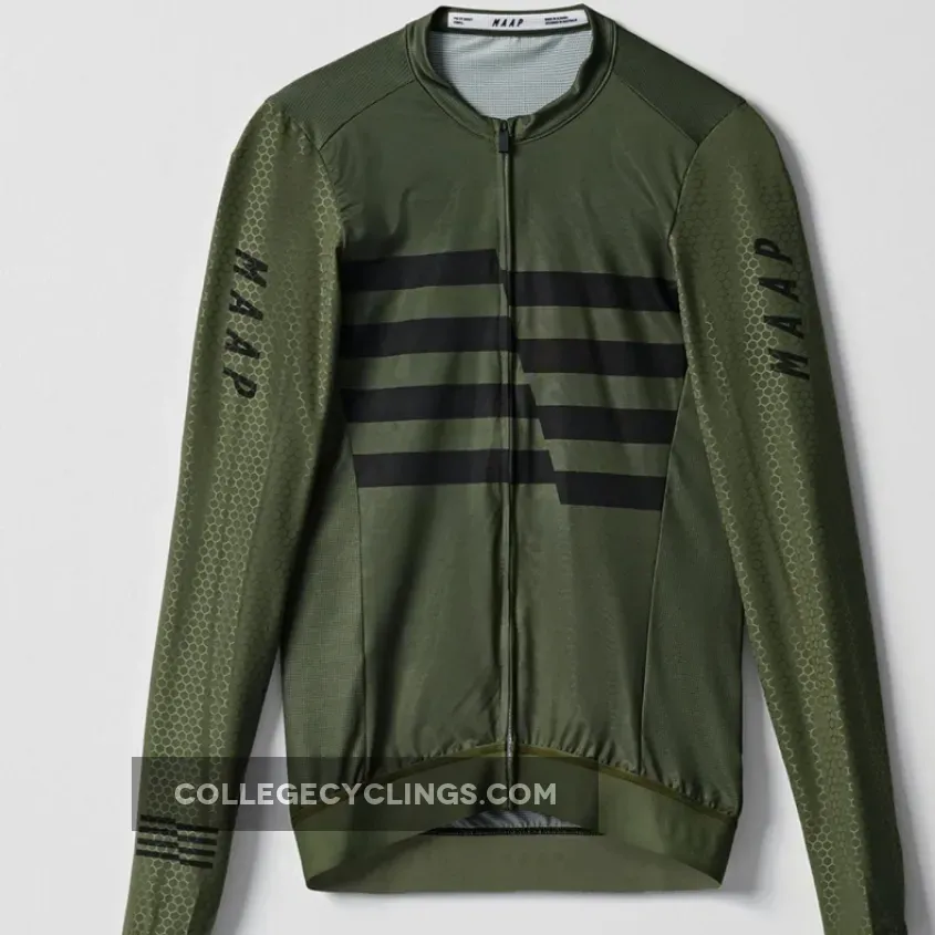 Maap Emblem Pro Hex long sleeve jersey - Green Maap Long Sleeve Jersey