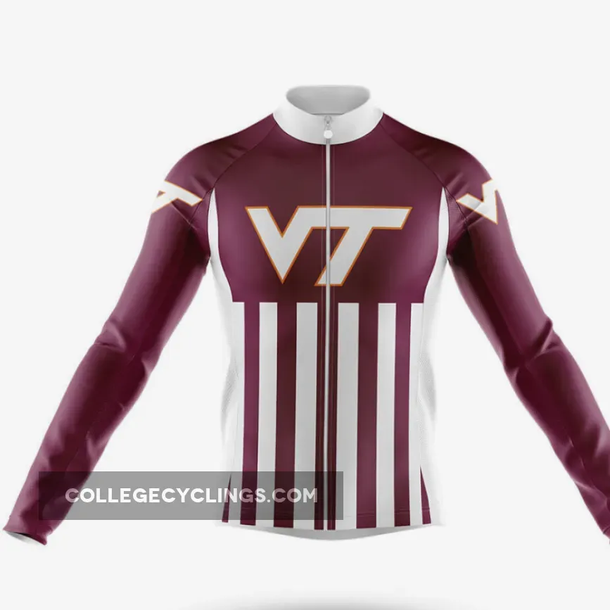 Virginia Tech USA Long Sleeve Cycling Jersey For Sale