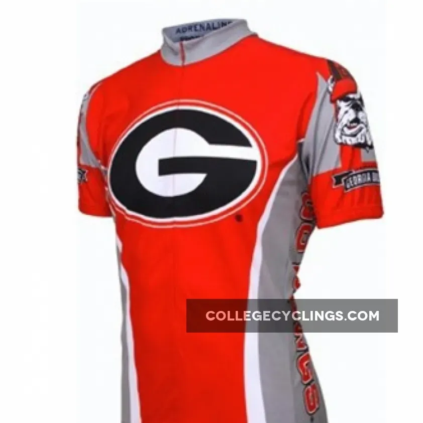 UGA University of Georgia Bull Dogs Cycling Short Sleeve Jersey