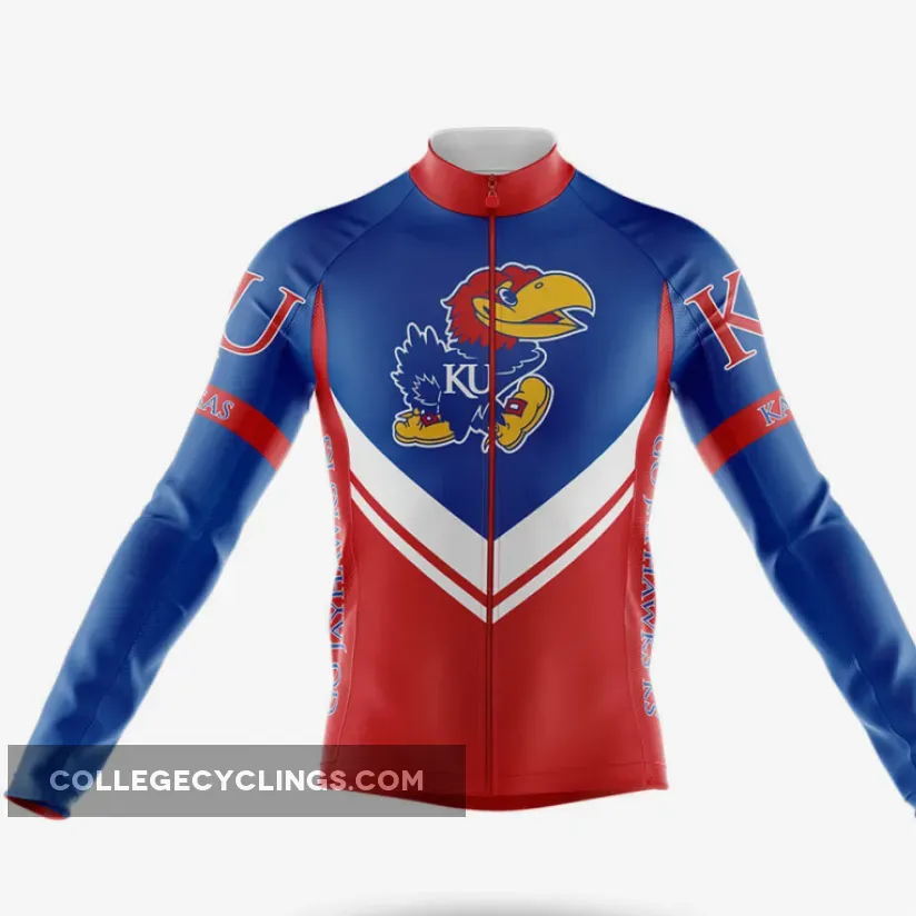 University of Kansas Long Sleeve Cycling Jersey Ver.3