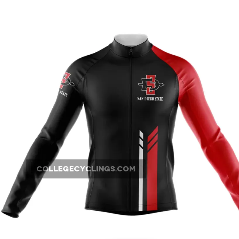 San Diego State University Colors Long Sleeve Cycling Jersey Only | san diego state colors