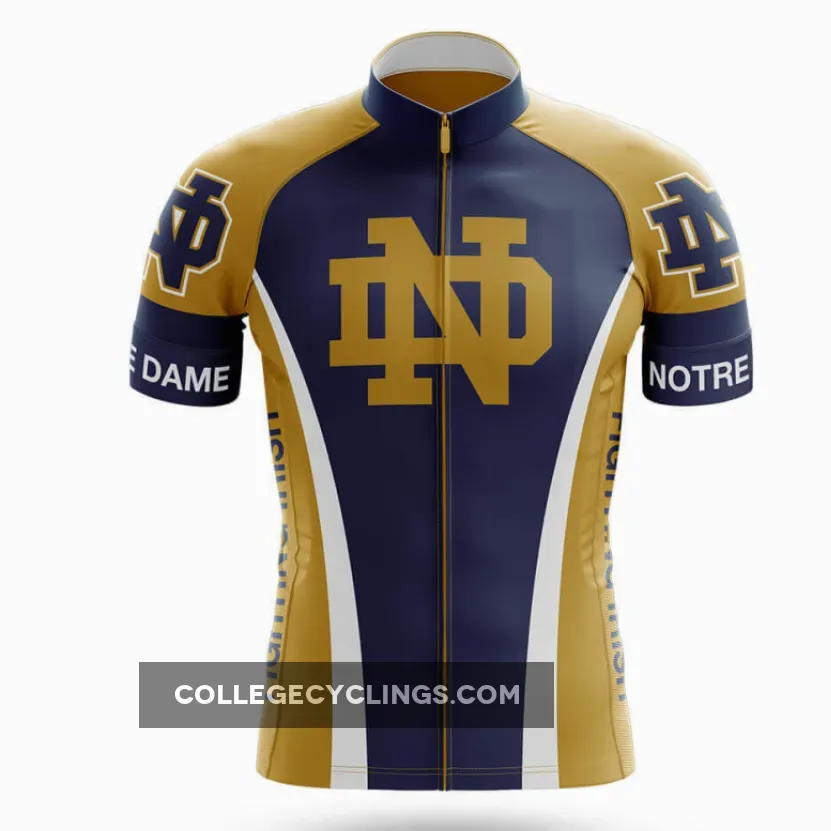 The Irish - Men's Cycling / Jersey Only #Notre Dame Bike Jersey