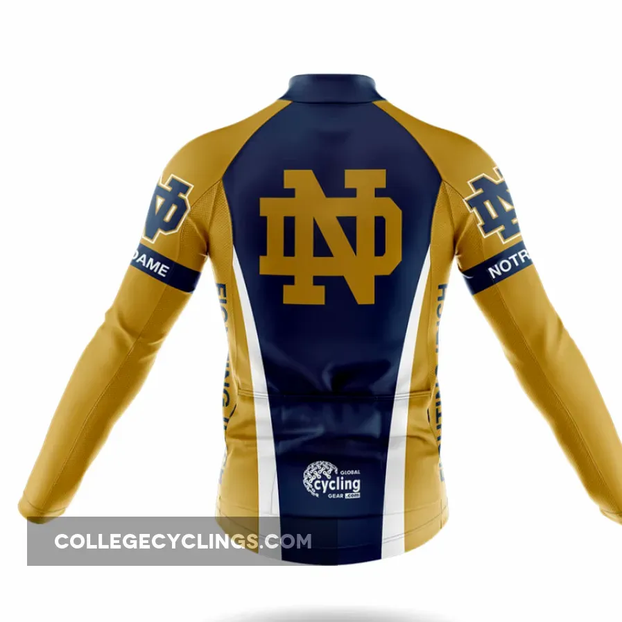 The Irish - Men's Cycling / Jersey Only #Notre Dame Bike Jersey