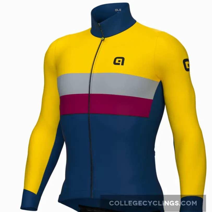 Ale Off Road Gravel Chaos long sleeve jersey - Yellow Chaos Jersey