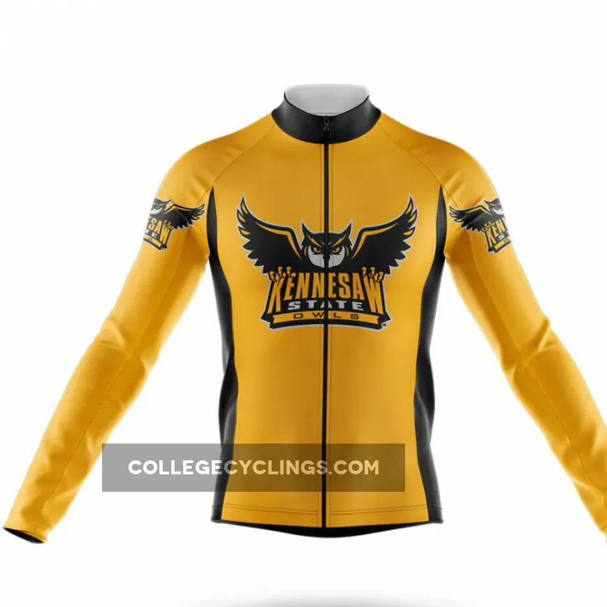 KSU Owls Long Sleeve Cycling Jersey For Sale