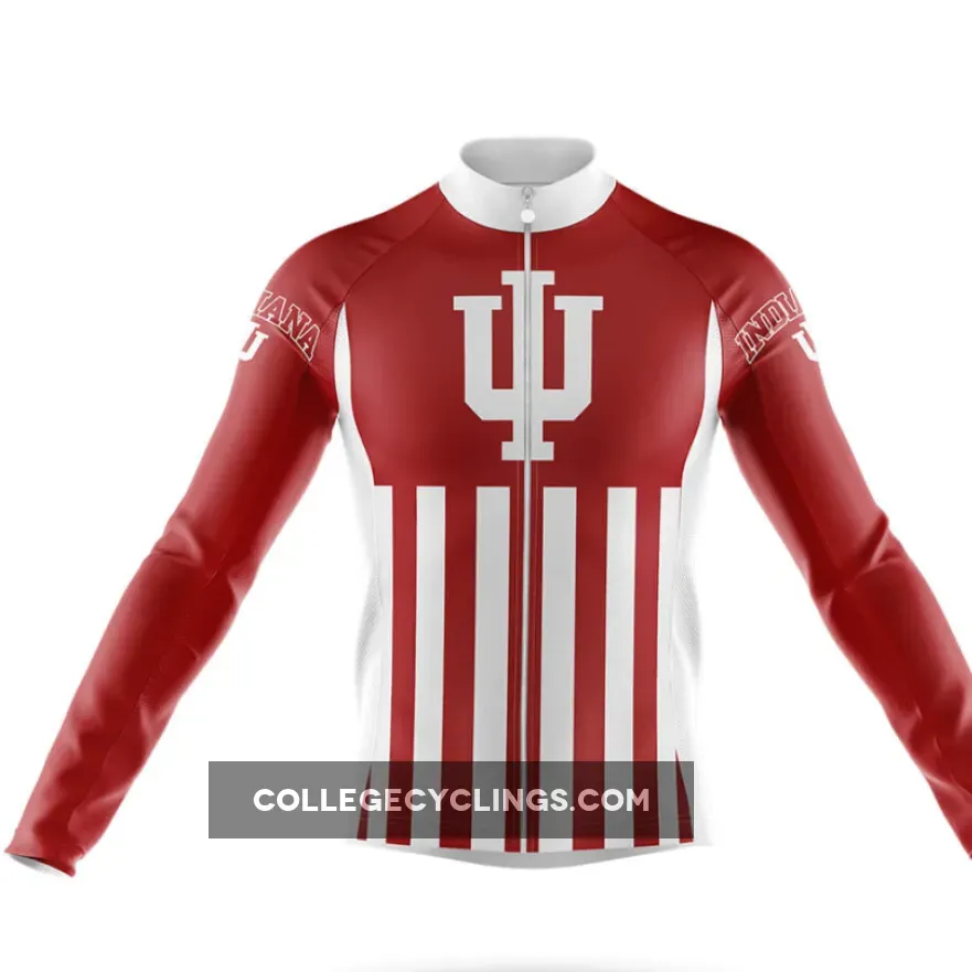 Indiana University Bloomington USA Long Sleeve Cycling Jersey