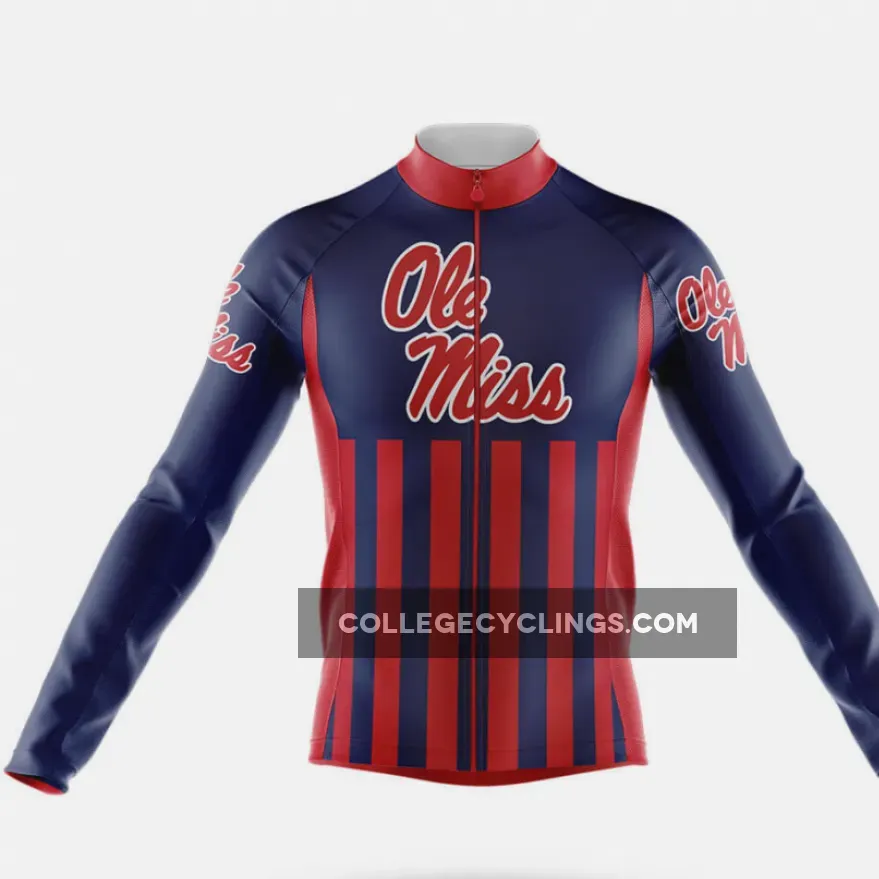 University of Mississippi USA Long Sleeve Cycling Jersey