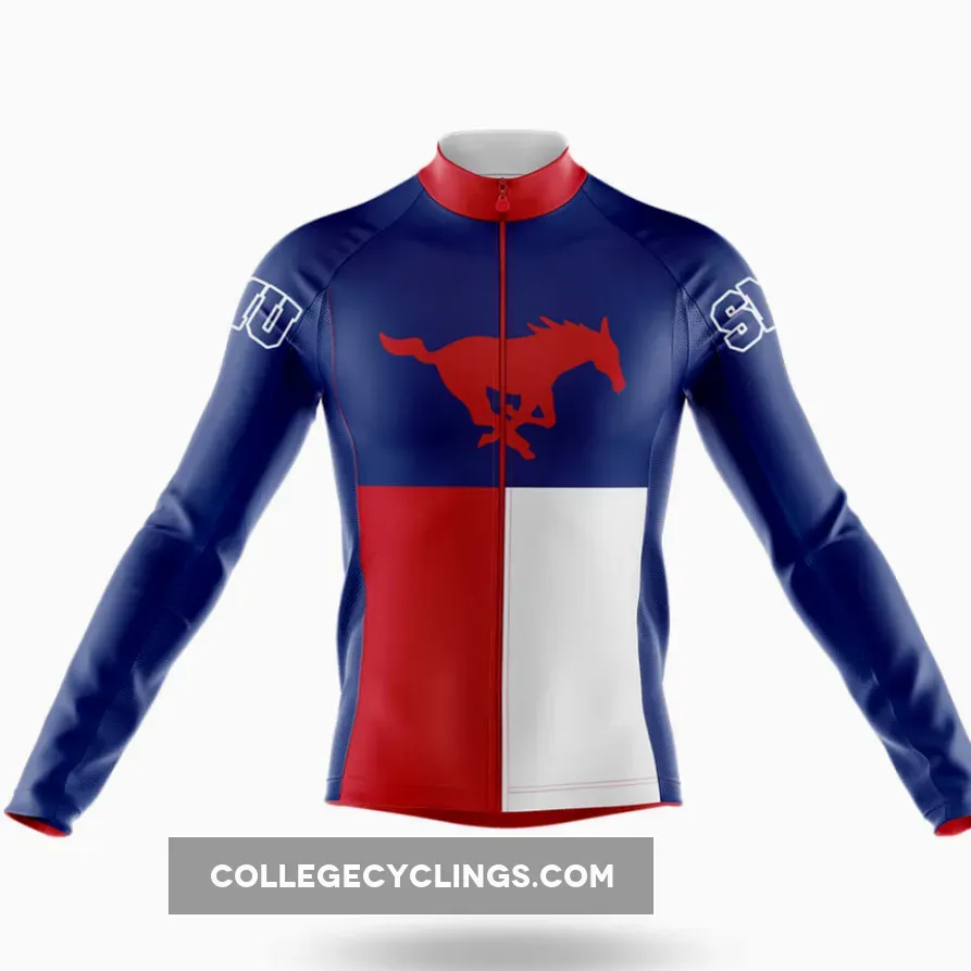 Southern Methodist University TX Long Sleeve Cycling Jersey