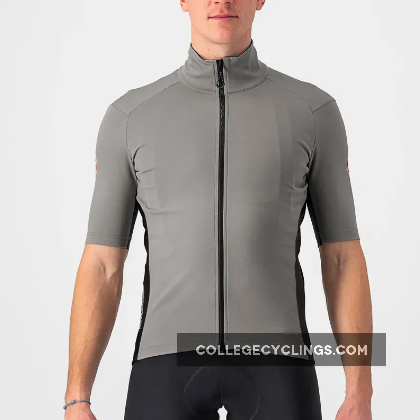Castelli Perfetto RoS 2 Wind Jersey - Light Grey For Sale