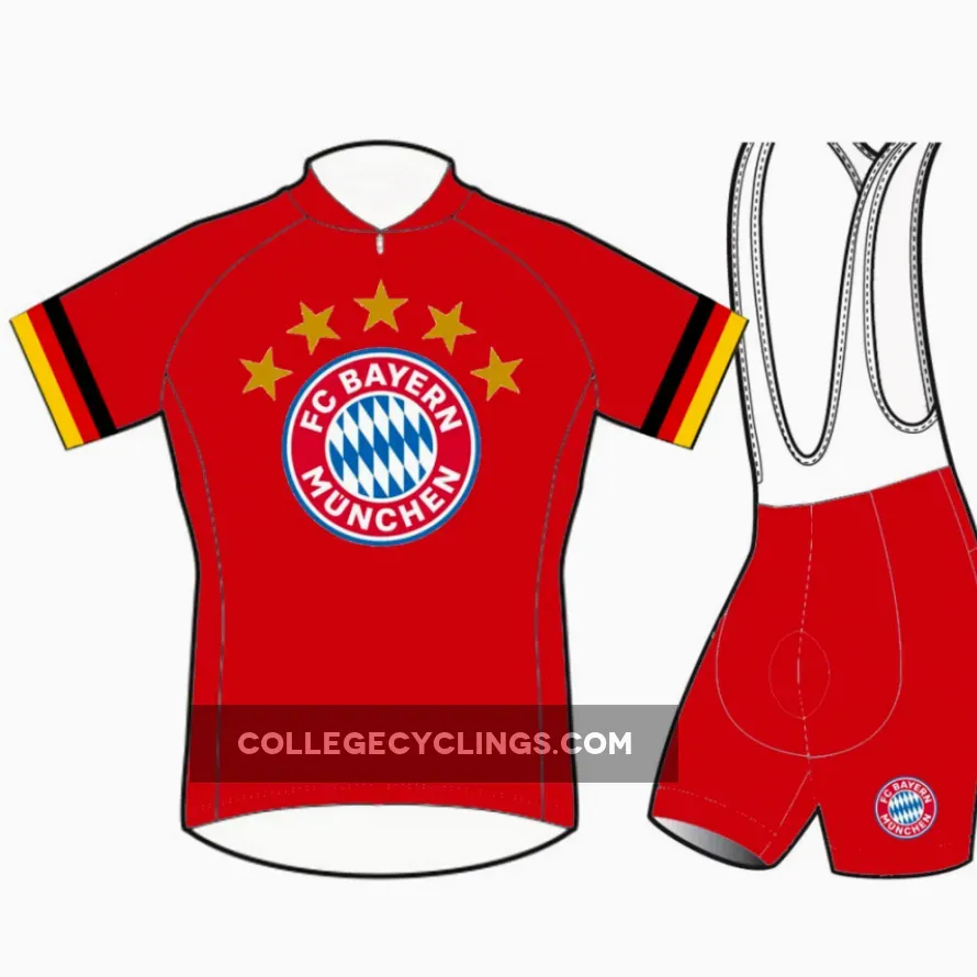 FC Bayern München Munich Short Sleeve Cycling Jerseys and (bib) shorts