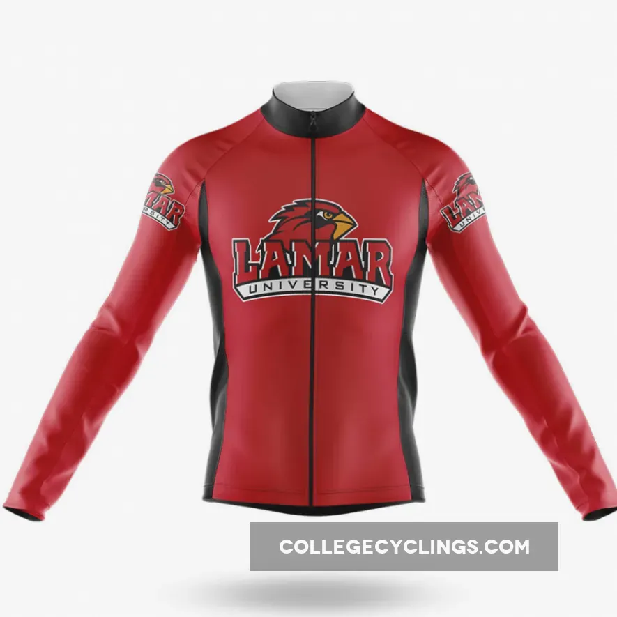 Lamar Cardinals Long Sleeve Cycling Jersey For Sale